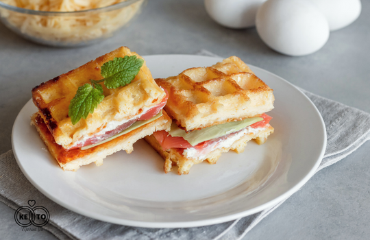 fried egg chaffle