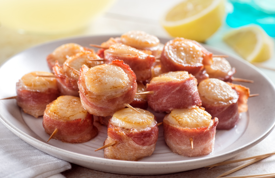 Keto Bacon Wrapped Scallops