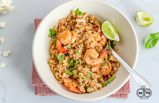 shrimp and cauliflower rice