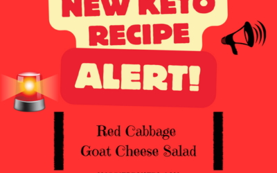 Keto Recipe: Red Cabbage Goat Cheese Salad